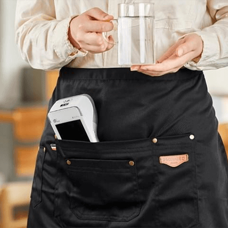 GO HP: A920 pro in waitstaff apron pocket